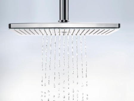 Hansgrohe Rainmaker Select Верхний душ 460 3jet с держателем хром-белый матовый 24007400