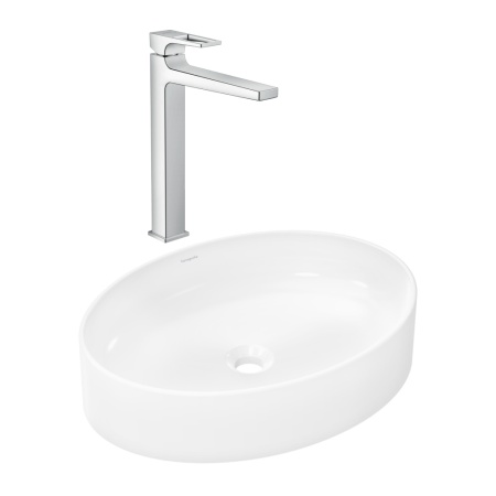 Готовый набор для раковины hansgrohe Xuniva D накладной со смесителем Metropol 260 HG-PR251, белый/хром