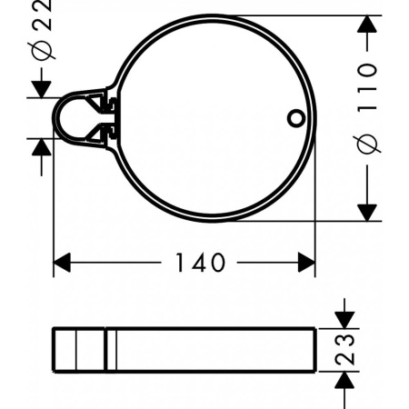 Мыльница hansgrohe Cassetta C 28678000, хром