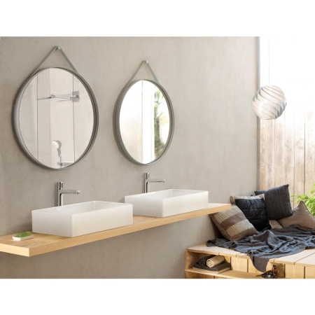 Смеситель hansgrohe Talis Select E для раковины с высоким изливом и сливным гарнитуром 71752000, хром