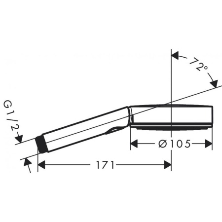 Ручной душ 105 3jet Activation Hansgrohe Pulsify Select, 24100000, хром
