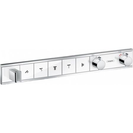Термостат hansgrohe RainSelect для 5 потребителей 15358400, белый/хром