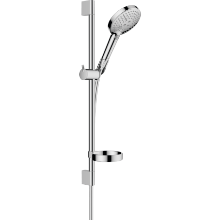 Душевой гарнитур hansgrohe Raindance Select S 120 3jet PowderRain со штангой 65 см и мыльницей 27944000, хром