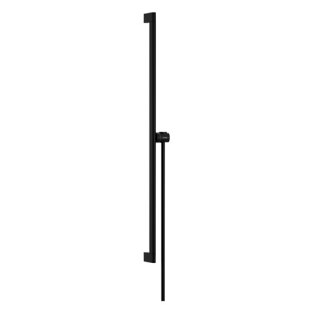 Душевая штанга hansgrohe Unica S Puro 900 мм со слайдером и шлангом Isiflex 1600 мм 24405670, матовый черный