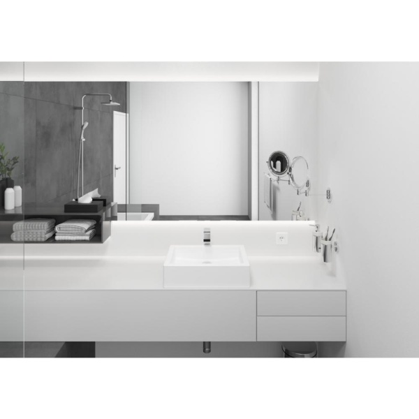 Смеситель для раковины 190, без сливной гарнитуры Vernis Shape Hansgrohe 71591000, хром