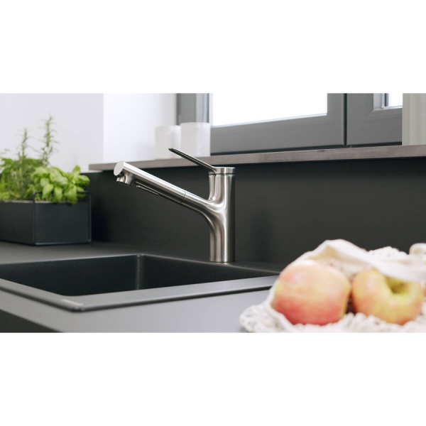 Hansgrohe Zesis M33 Кухонный смеситель 150 2jet с вытяжным душем sBox lite хром 74803000