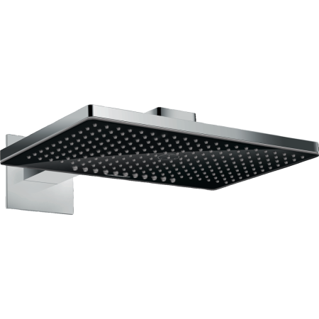 Верхний душ hansgrohe Rainmaker Select 460 2jet с настенным кронштейном скрытого монтажа 24005600, черный/хром