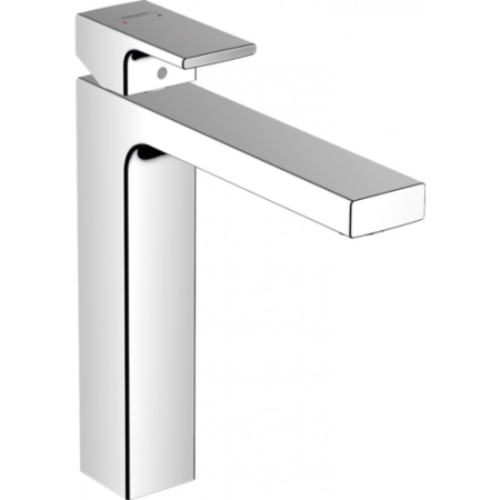 Смеситель для раковины 190, со сливной гарнитурой Vernis Shape Hansgrohe 71562000, хром