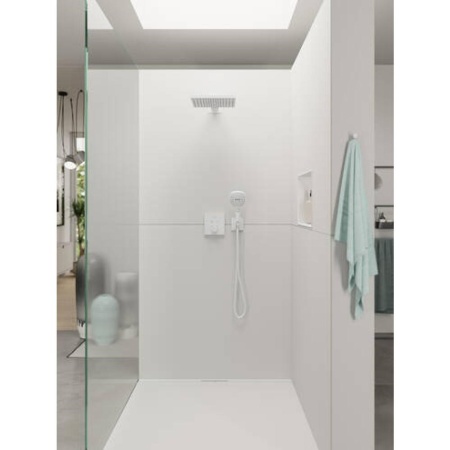 Верхний душ hansgrohe Raindance E 300 1jet с держателем 26238700, матовый белый