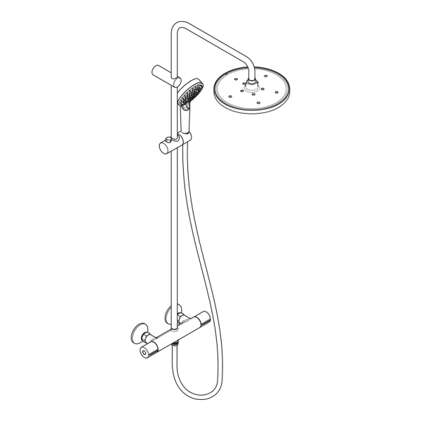 Hansgrohe Vernis Blend Душевая система черный матовый 26426670