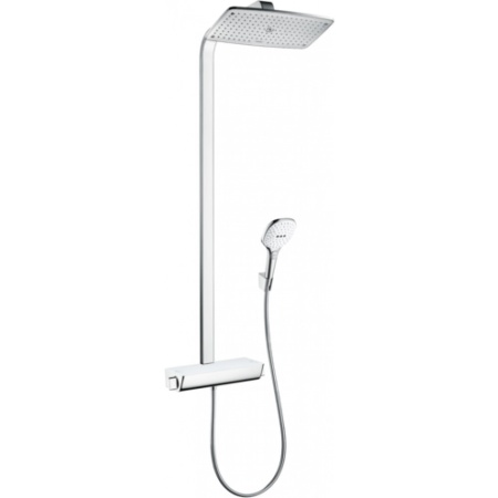 Душевая система hansgrohe Raindance Select E 360 Showerpipe с термостатом 27112400, белый/хром