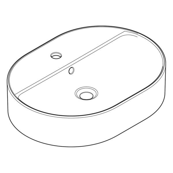 Hansgrohe Xuniva U Раковина накладная 600x450x130 белый 60171450