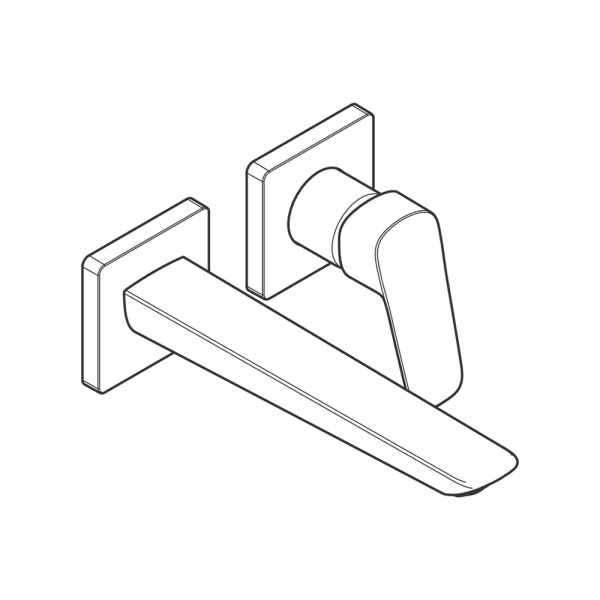 Hansgrohe Logis Смеситель для раковины Fine 20,5 см черный матовый 71256670