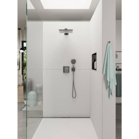 Верхний душ hansgrohe Raindance E 300 AIR 1jet, 26238340, шлифованный черный хром