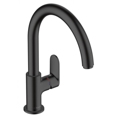 Кухонный смеситель 260, однорычажный с поворотным изливом, M35 мч Hansgrohe Vernis Blend 71870670, матовый черный
