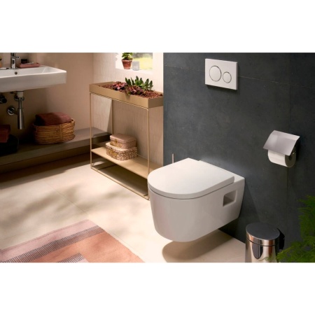 Унитаз hansgrohe EluPura Original S подвесной с сиденьем без микролифта 60207450, белый