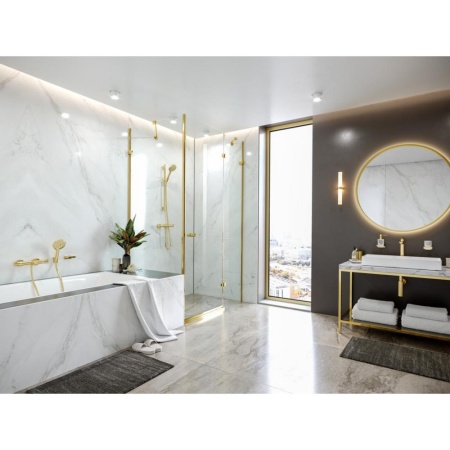 Термостат для ванны Hansgrohe Ecostat Comfort 13114140, шлифованная бронза