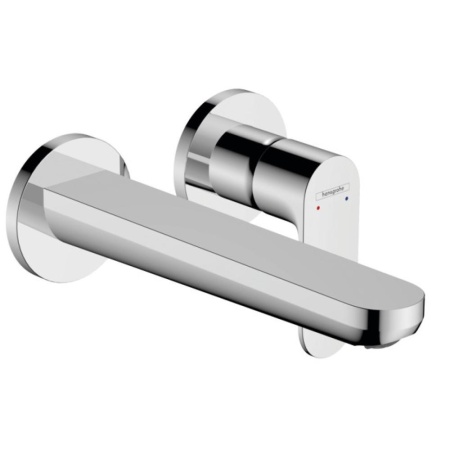 Смеситель для раковины hansgrohe Rebris S, скрытого монтажа, настенный, с изливом 19.5 см 72528000, хром