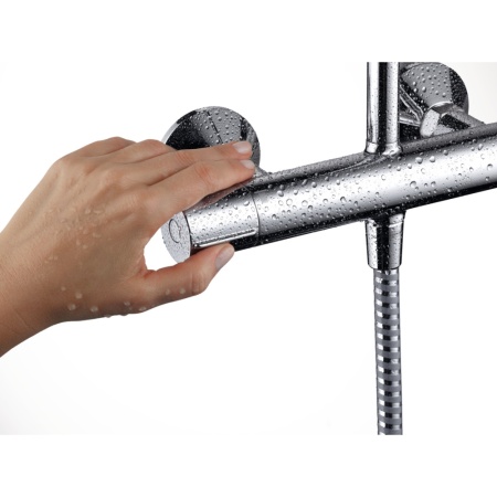 Душевая система hansgrohe Vernis Shape 230 1jet с термостатом 26286000-DP, хром (ПОВРЕЖДЕНА УПАКОВКА)