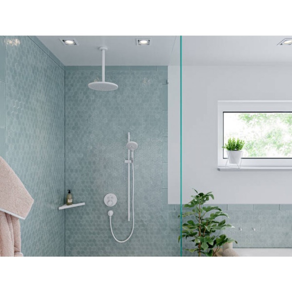 Душевая штанга hansgrohe Unica S Puro 90 см со шлангом 28631700, матовый белый