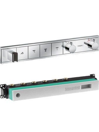 Hansgrohe 15357000S Set HG RainSelect термостатический смеситель для душа (15357000+15312180) Хром
