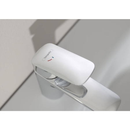 Смеситель для раковины hansgrohe Logis E 70 CoolStart, со сливным гарнитуром 71164000, хром