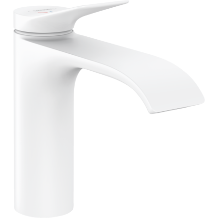 Смеситель для раковины hansgrohe Vivenis 110 CoolStart, без сливного гарнитура 75024700, матовый белый