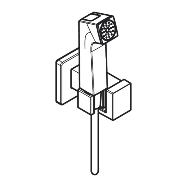 Hansgrohe Гигиенический душ E 1 jet EcoSmart+ со смесителем белый матовый 29233700