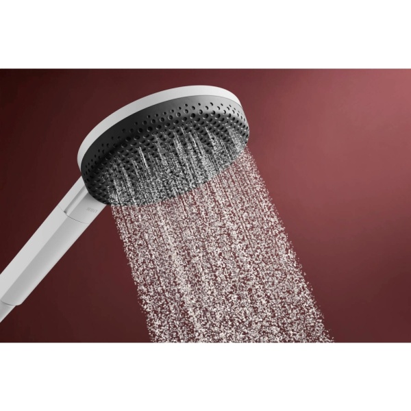 Душевой гарнитур hansgrohe Raindance Alive Select S 125, 3 струи, со штангой Unica E Puro 65 см, 24600700, матовый белый