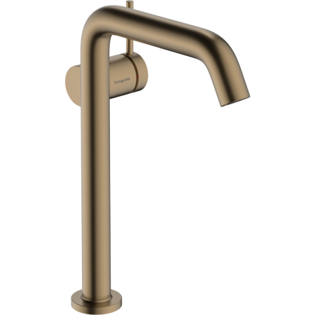 Смеситель для раковины hansgrohe Tecturis S 240 Fine, CoolStart, EcoSmart+, 73372140, шлифованная бронза