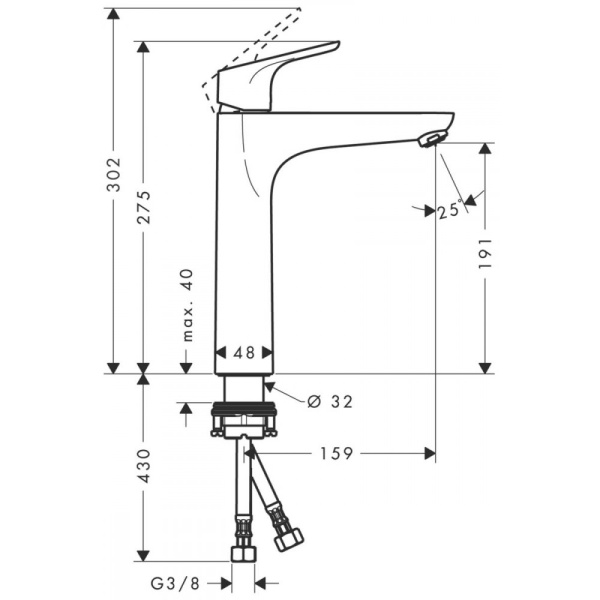 Смеситель hansgrohe Focus 31518000, хром