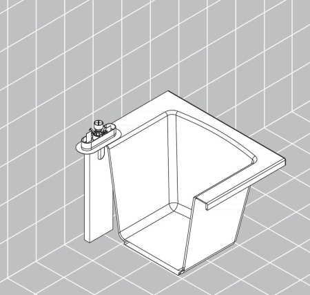 Hansgrohe sBox Скрытая часть sBox для ванны монтаж на край ванны или плитку 13560180