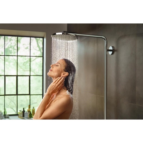 Душевая система hansgrohe Raindance Select S Showerpipe 240 1jet PowderRain с термостатом 27633000, хром