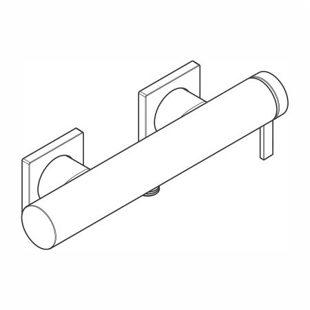 Hansgrohe Tecturis E Однорычажный смеситель для душа наружного монтажа хром 73620000
