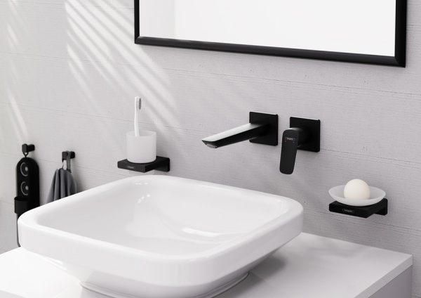 Hansgrohe Logis Смеситель для раковины Fine 20,5 см черный матовый 71256670