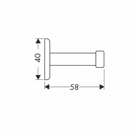 Крючок для ванной Axor Steel 41239800