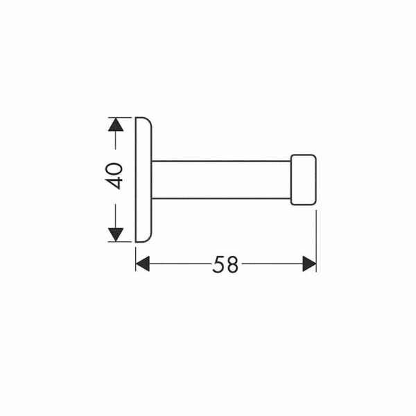 Крючок для ванной Axor Steel 41239800