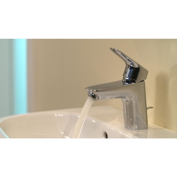 Смеситель hansgrohe Logis для раковины со сливным гарнитуром 71070000, хром
