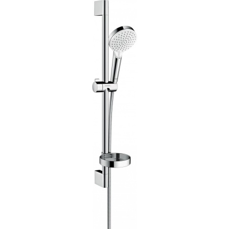 Душевой набор hansgrohe Crometta Vario и мыльницей Casetta 65 26553400, белый/хром