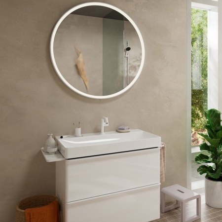 Смеситель для раковины hansgrohe Tecturis S 110 Fine CoolStart, EcoSmart+, 73321700, матовый белый