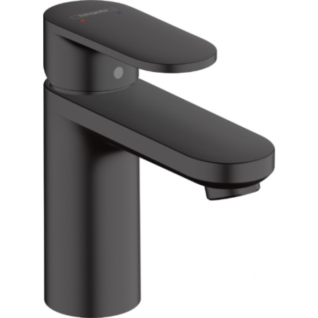 Смеситель для раковины 100, со сливным гарнитуром Hansgrohe Vernis Blend 71551670, матовый черный