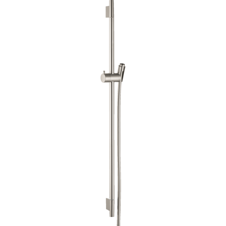Душевая штанга hansgrohe Unica S Puro 90 см со шлангом 28631820, шлифованный никель