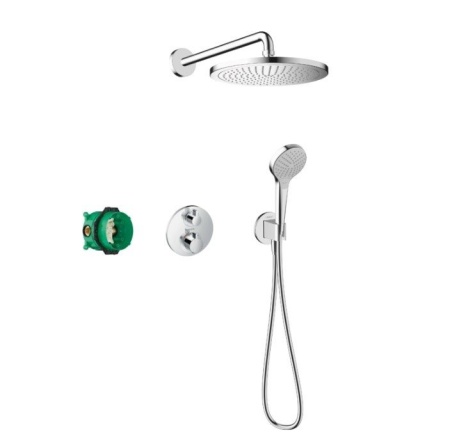Hansgrohe Croma 27954000 Душевая система - комплект с термостатическим смесителем (хром)