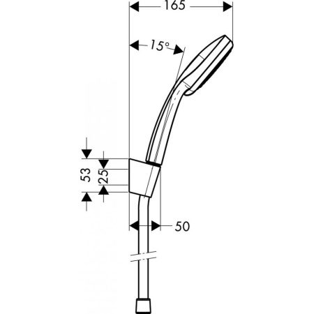 Душевой набор hansgrohe Croma 100 Vario/Porter S 160 см. 27594000, хром