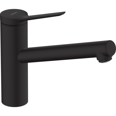 Смеситель для кухонной мойки hansgrohe Zesis M33 150, с поворотным изливом 74802670, матовый черный