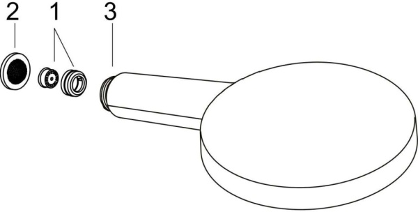 Душевая лейка Hansgrohe Raindance Select S 24500670 матовый черный