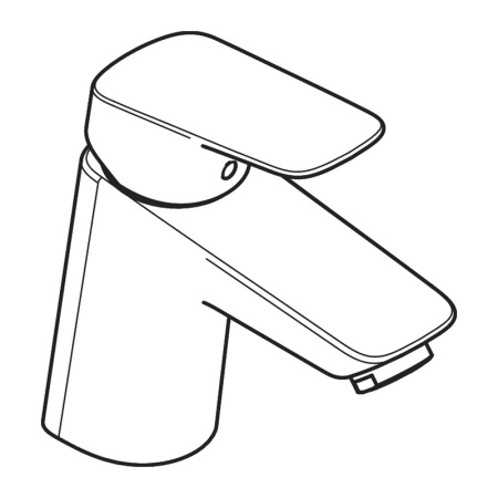 Hansgrohe Logis Смеситель для раковины 70 без донного клапана черный матовый 71071670