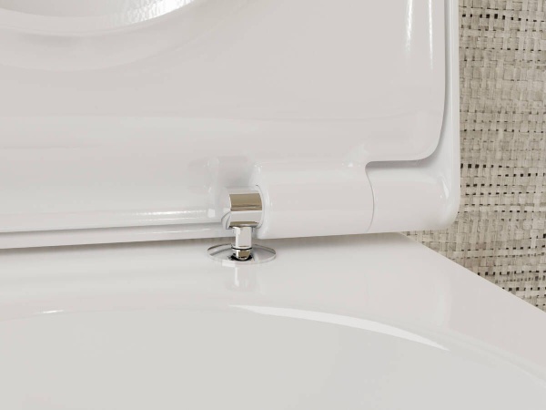 Hansgrohe EluPura Original S Сидение для унитаза без микролифта с верхним креплением белый глянцевый 60147450