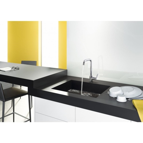 Смеситель hansgrohe Focus для кухонной мойки с поворотным изливом на 3 положения 31820800, под сталь