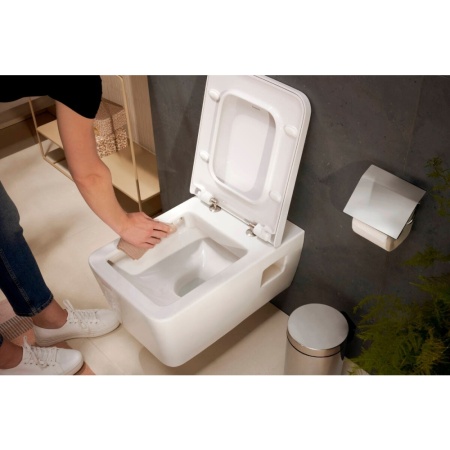 Унитаз hansgrohe EluPura Original Q подвесной с сиденьем без микролифта 60208450, белый